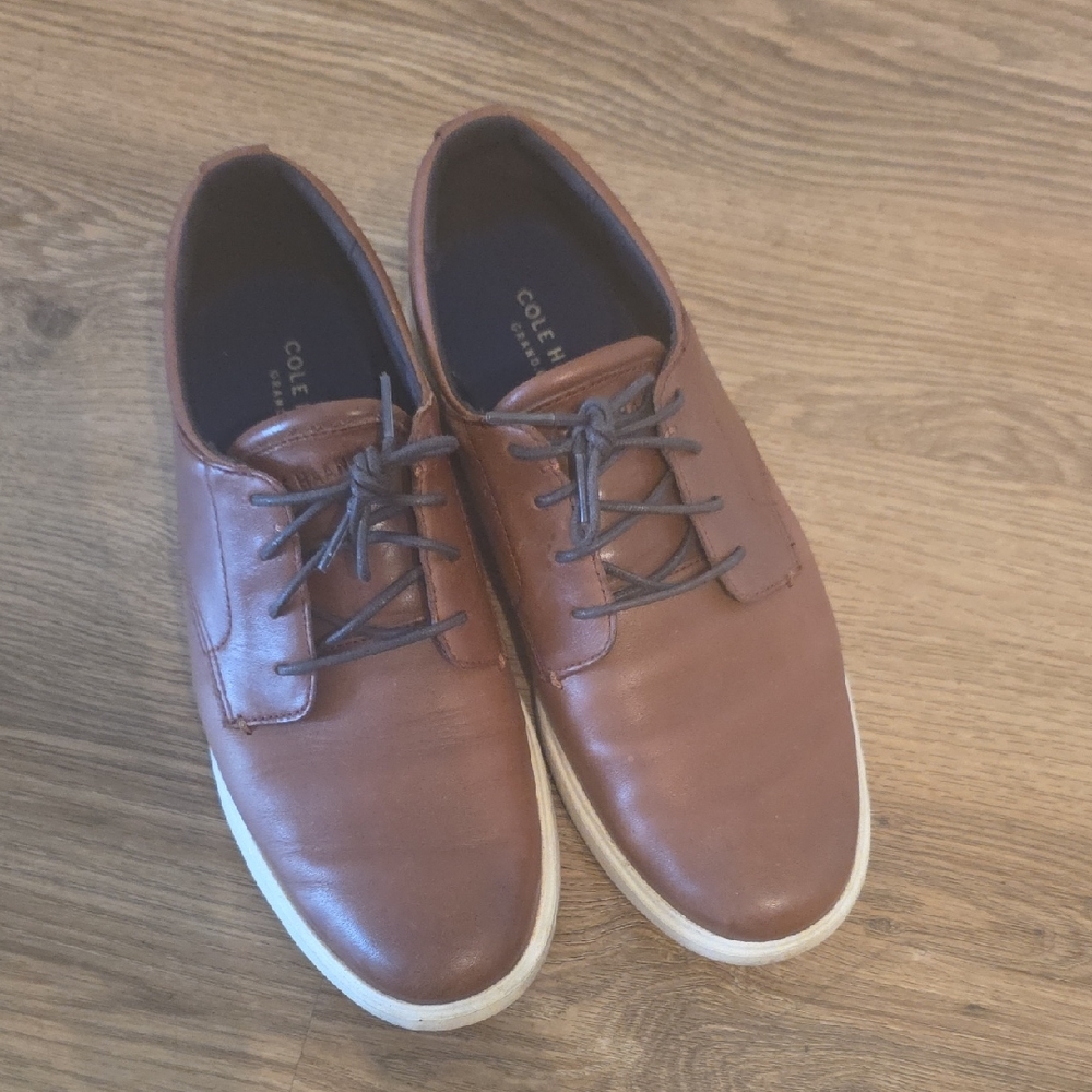 Cole Haan Men's Tan Leather Oxfords